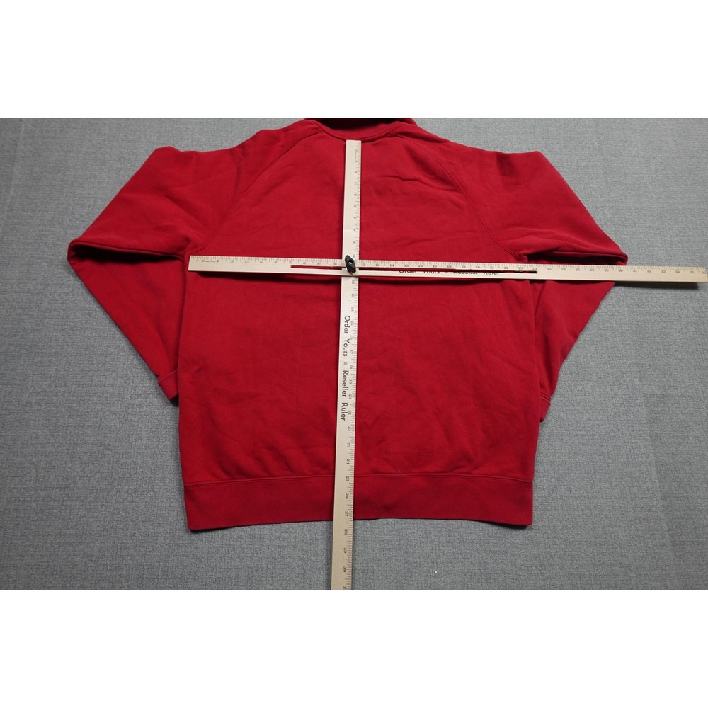 Vintage Polo Jeans Co Ralph Lauren Sweatshirt Mens XL Red Full Zip Fleece Logo - Picture 5 of 9